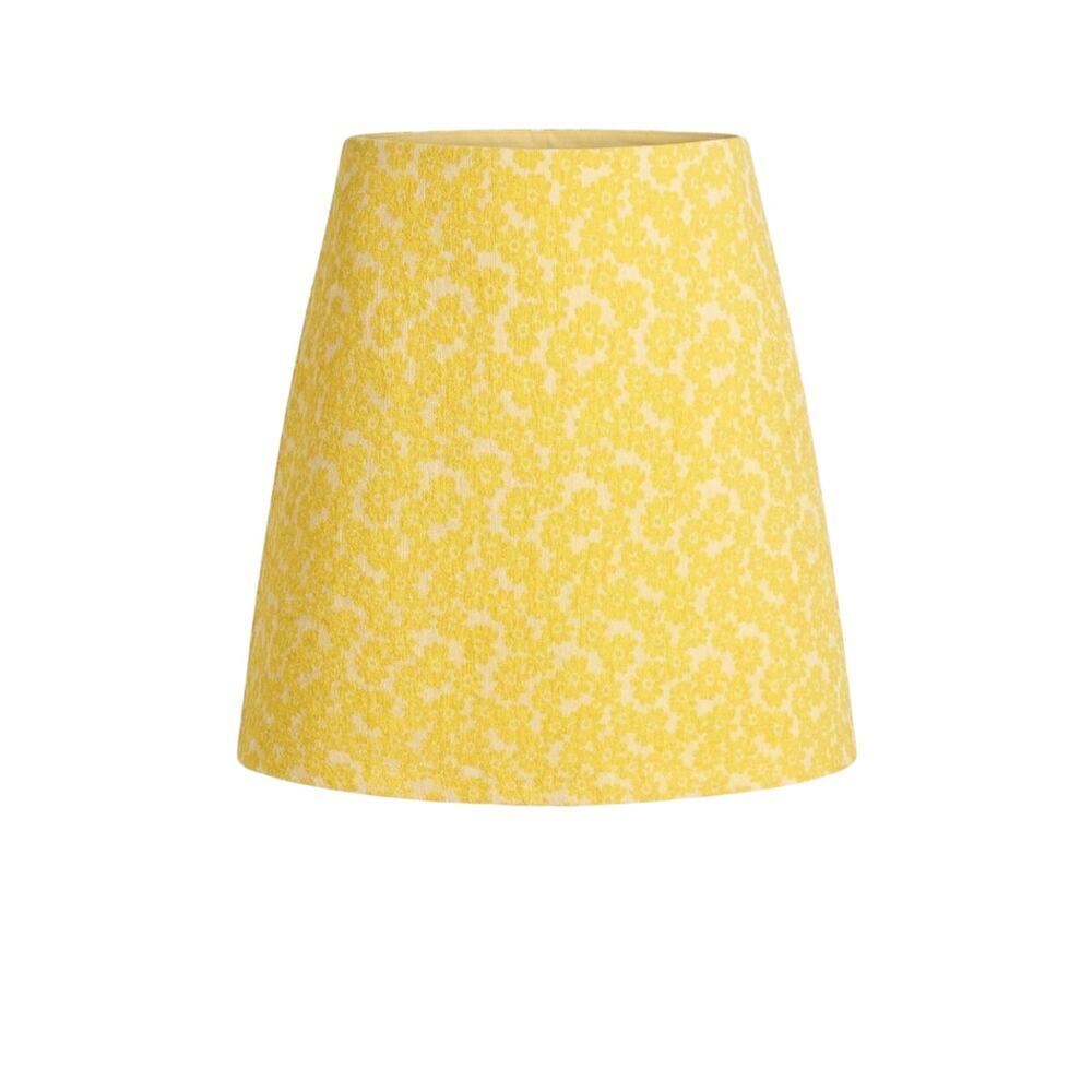 TUCKERNUCK Yellow Jacquard Meg Mini Skirt Size S NWT Retail $188 Tuckernuck